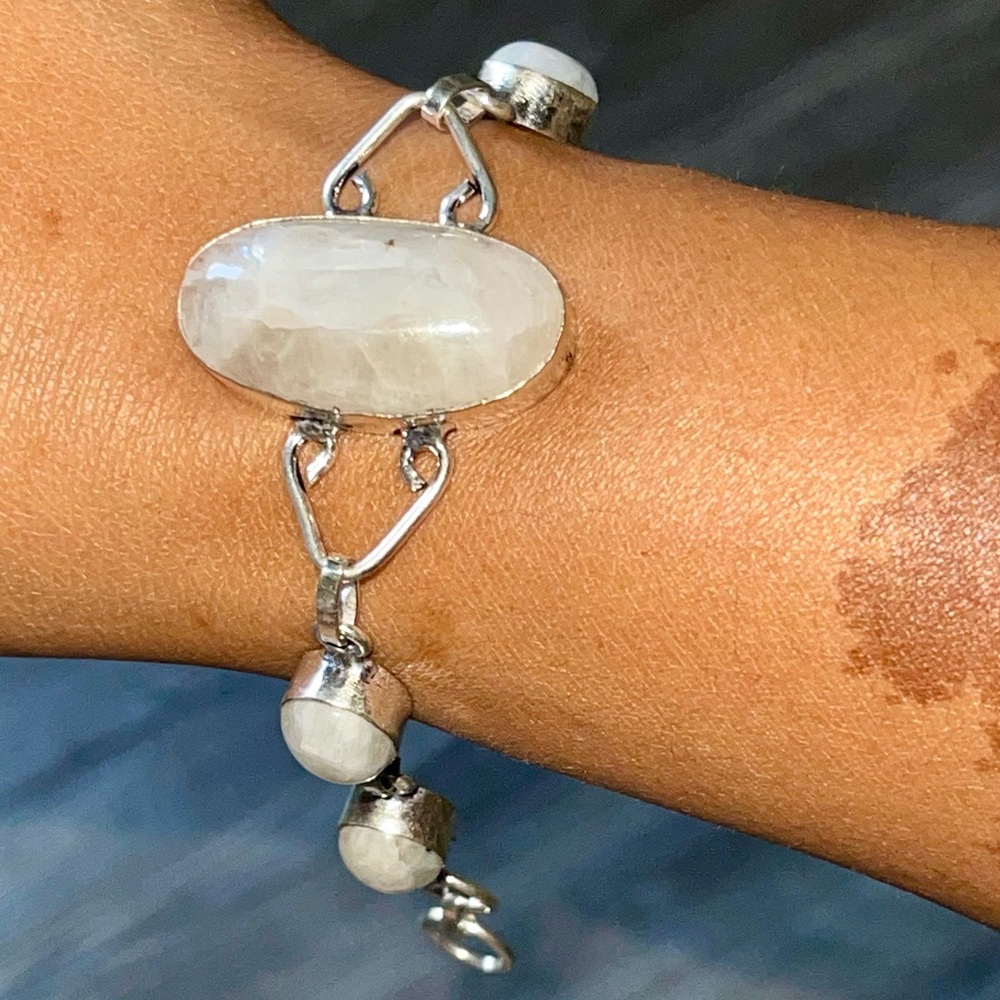 Rainbow Moonstone Bracelet 7” - 8”